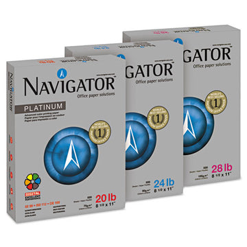 Navigator® Platinum Paper, 99 Bright, 20 Lb, 8.5 X 14, White, 500 Sheets-ream, 10 Reams-carton freeshipping - TVN Wholesale